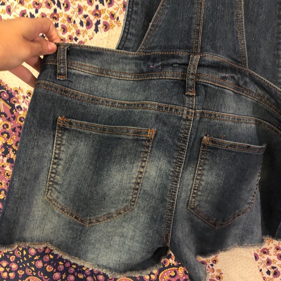 Short Denim Overalls - Picture 6 of 6